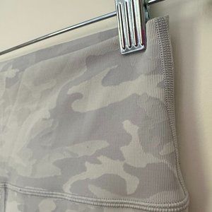 Lululemon Wunder Under HR Tight 25" - Incognito Camo Jacquard White - Size 8